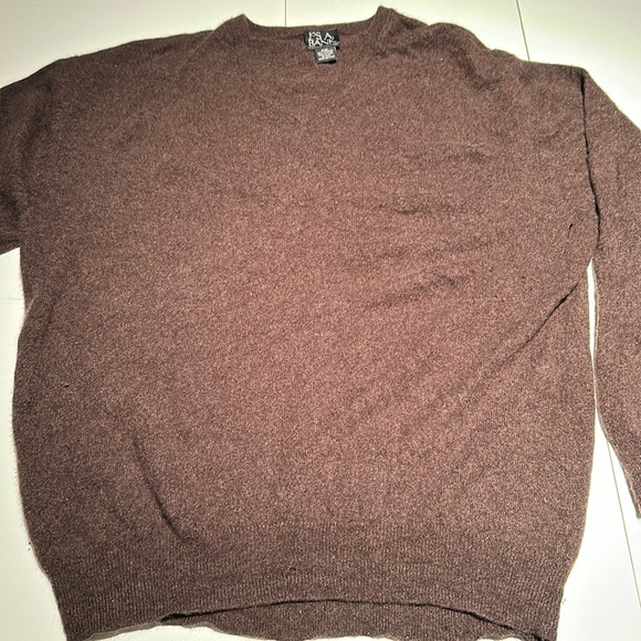 Jos. A. Bank Sweaters Mens Brown Jos A Bank Long Sleeve V Neck